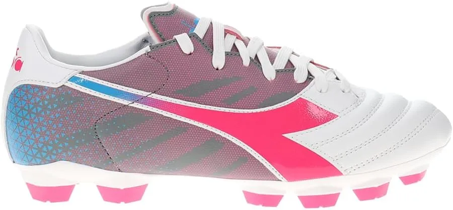 Diadora Brasil Elite Veloce GR LPU Men's Firm Ground Soccer Shoe - Water-Resistant, Sock-Like Construction, Optimal Stability and Precision, Excellent Traction