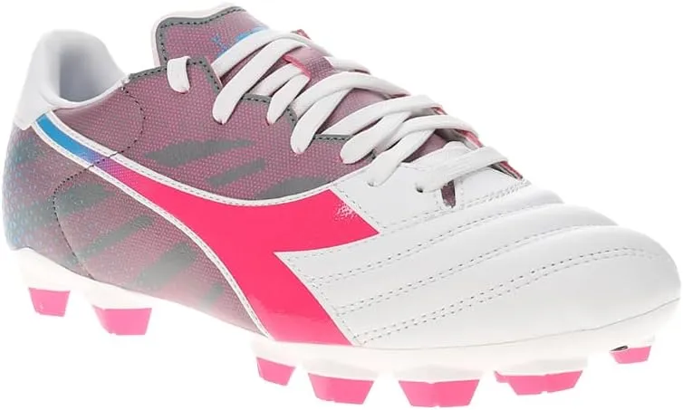 Diadora Brasil Elite Veloce GR LPU Men's Firm Ground Soccer Shoe - Water-Resistant, Sock-Like Construction, Optimal Stability and Precision, Excellent Traction