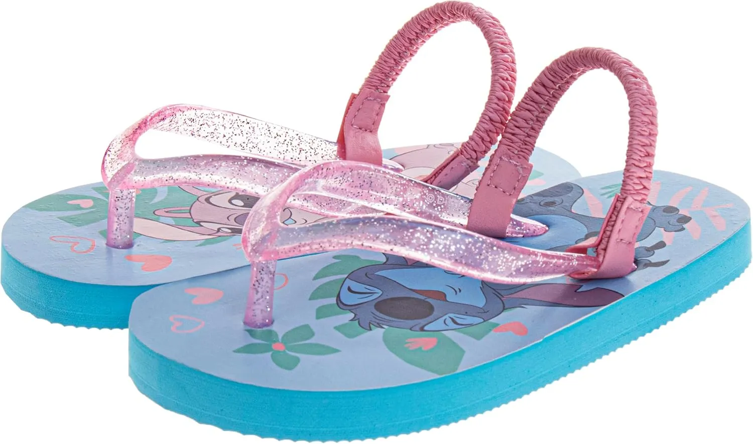 Disney Girls Boys Character Flip Flops Sandals Kids Water Shoes - Minnie Mickey Stitch Moana Toy Story Frozen Cars Encanto Princess Thong Beach Slides Slip On Quick Dry (Toddler-Little Kid)