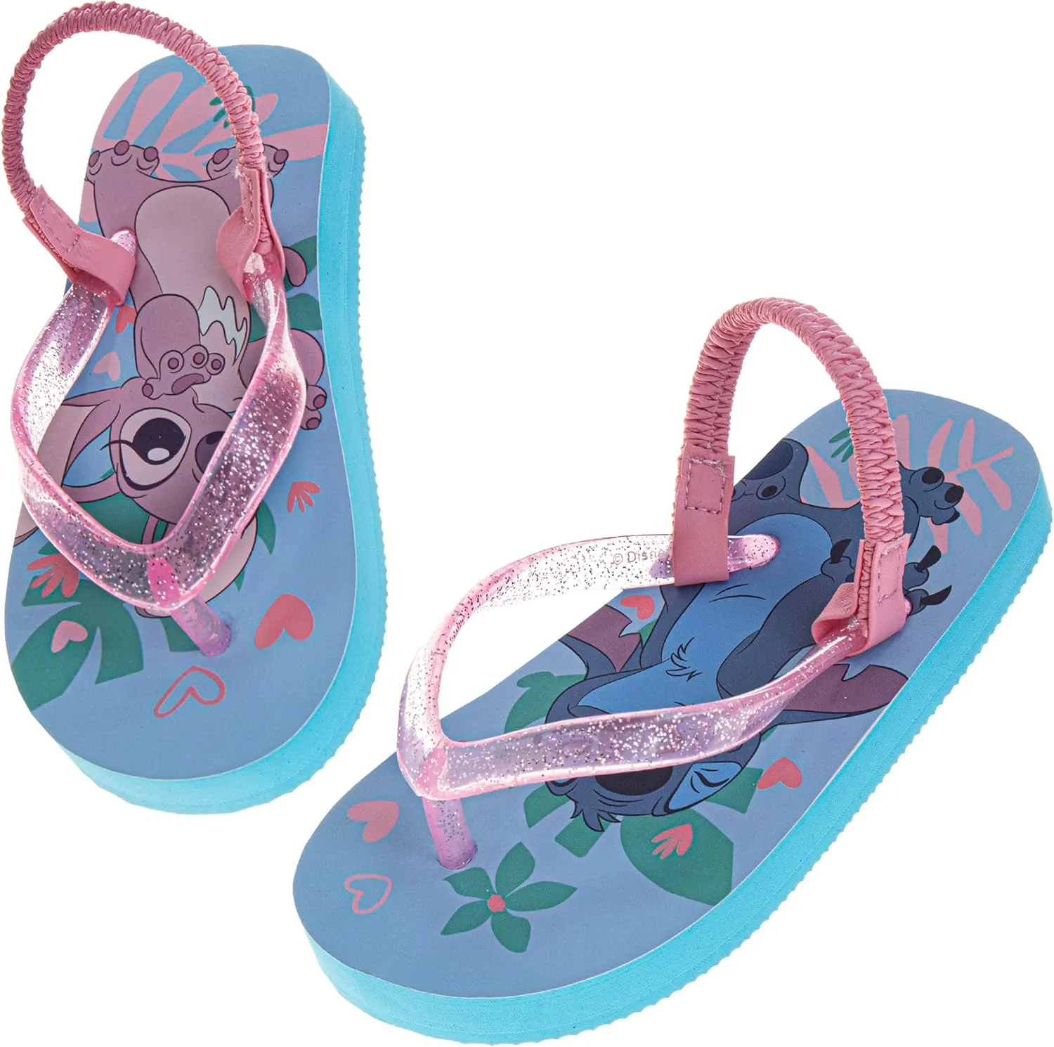 Disney Girls Boys Character Flip Flops Sandals Kids Water Shoes - Minnie Mickey Stitch Moana Toy Story Frozen Cars Encanto Princess Thong Beach Slides Slip On Quick Dry (Toddler-Little Kid)