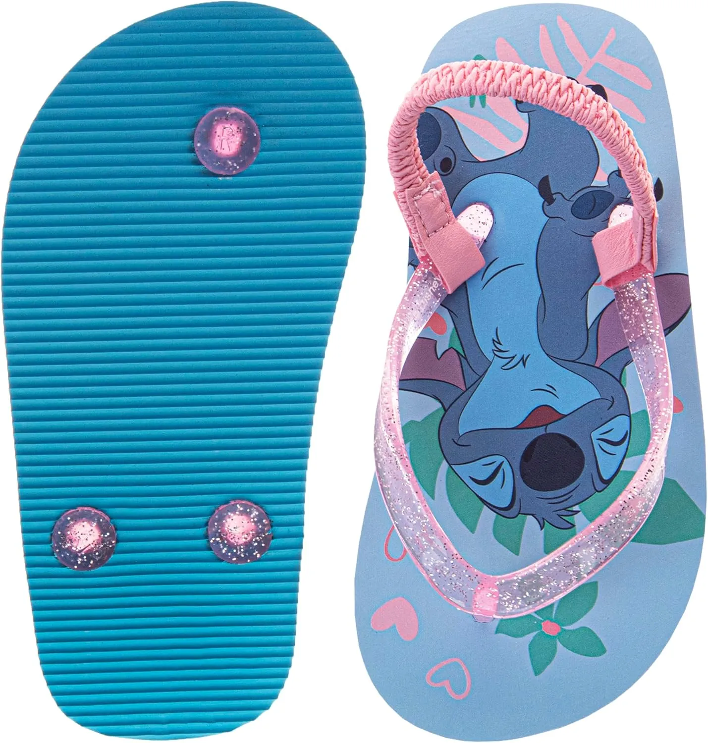 Disney Girls Boys Character Flip Flops Sandals Kids Water Shoes - Minnie Mickey Stitch Moana Toy Story Frozen Cars Encanto Princess Thong Beach Slides Slip On Quick Dry (Toddler-Little Kid)