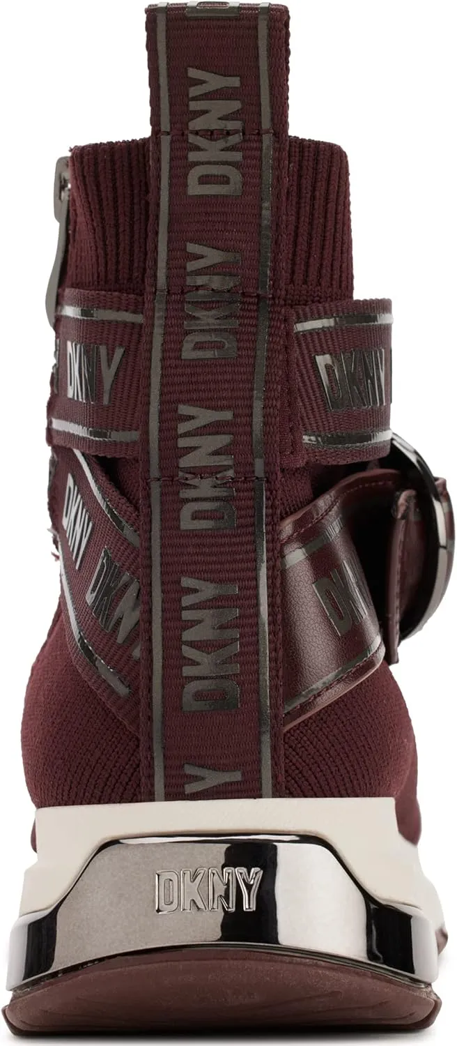 DKNY Women's High Top Slip-On Wedge Sneaker