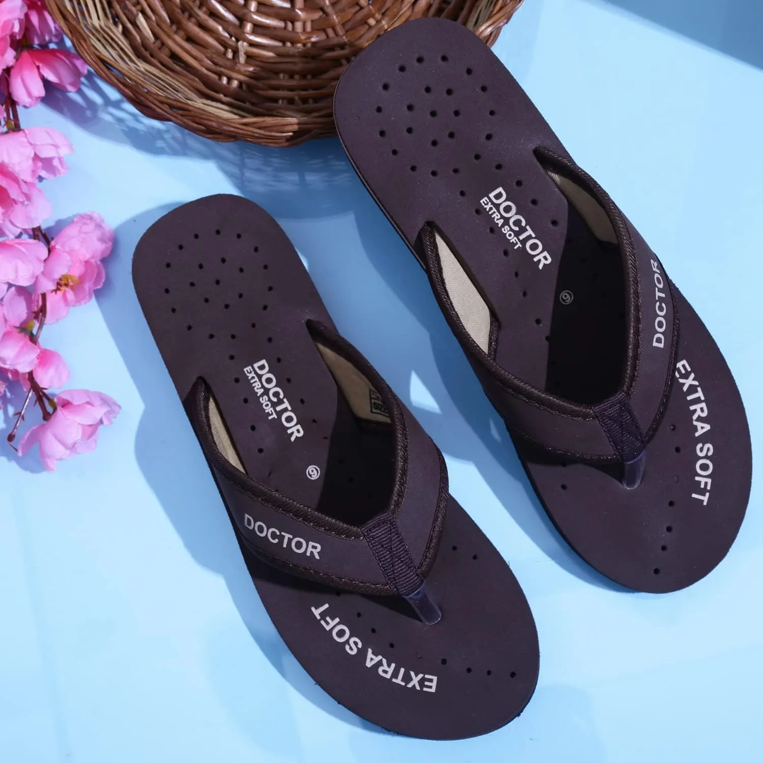 Doctor Slippers for Women Orthopedic Diabetic Pregnancy Non Slip Lightweight Comfortable Flat Casual Stylish Dr Chappals and House Flip flops For Ladies and Girl’s D-22