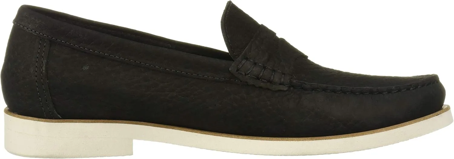 Driver Club USA Men's Leather Made in Brazil Rubber Sole Penny Loafer