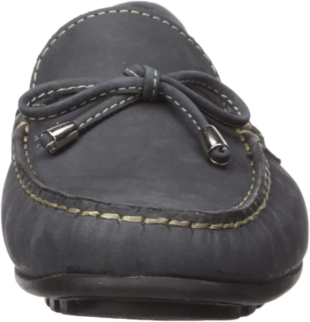 Driver Club USA Women's Leather Made in Brazil Nantucket 2.0 Tiebow Driver Moc Loafer