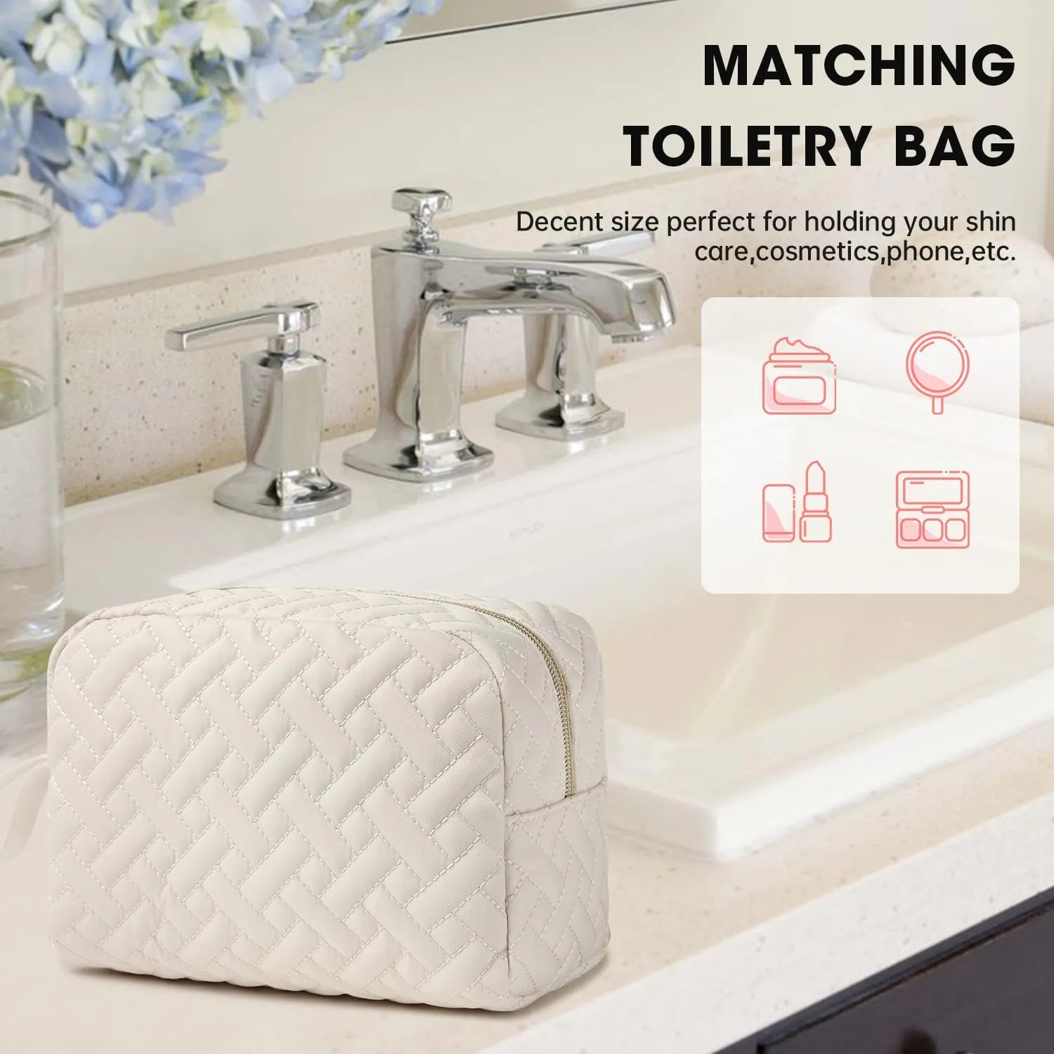 Duffle Bags for women,50L Quilted Travel Weekender Bag with Shoe Compartment, Large Carry On Overnight Tote Gym Bag