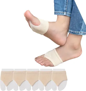 DUNKOING Womens Open Toe Half Socks Peep Toe Topper Sock for Sandal Mule Flip Flop Clogs Forefoot Liner Socks 5-9