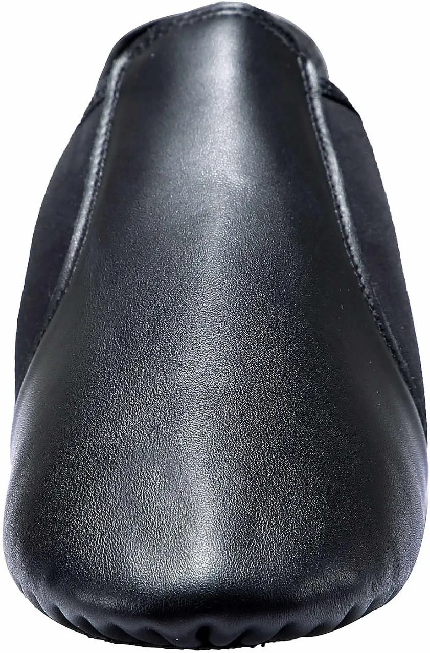 Dynadans Women's Leather Upper Slip-on Jazz Shoe