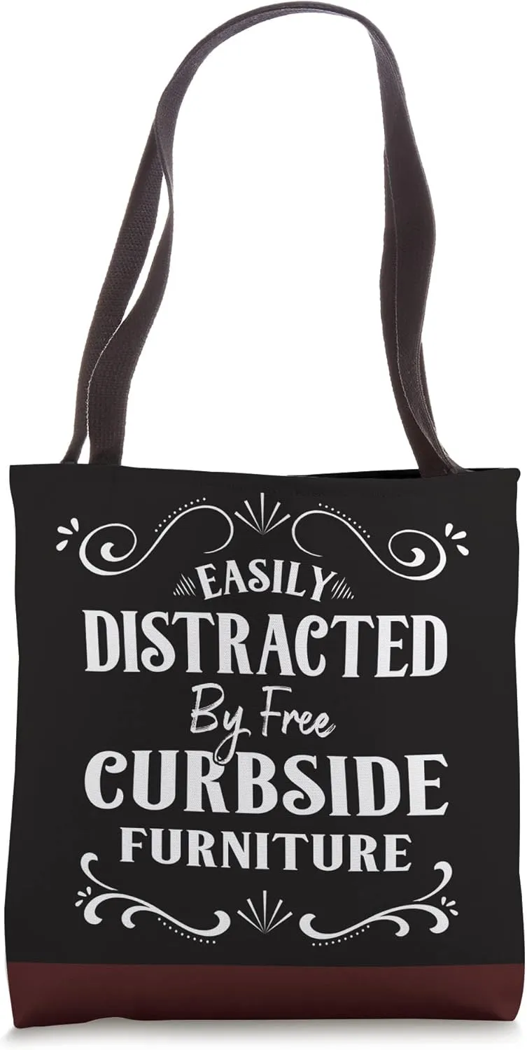 Easily Distracted by Curbside Furniture Flipping Tote Bag