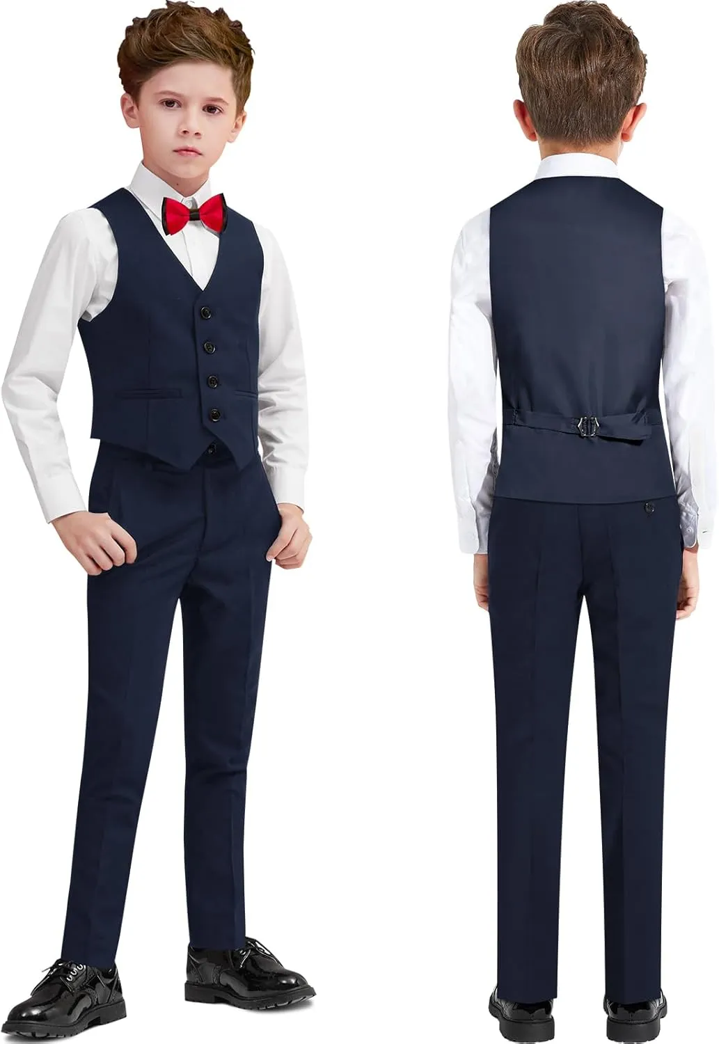 ELPA ELPA Boys Slim Fit Suit Kids Formal Suits Set for Boys Youth Suit Ring Bearer Outfit