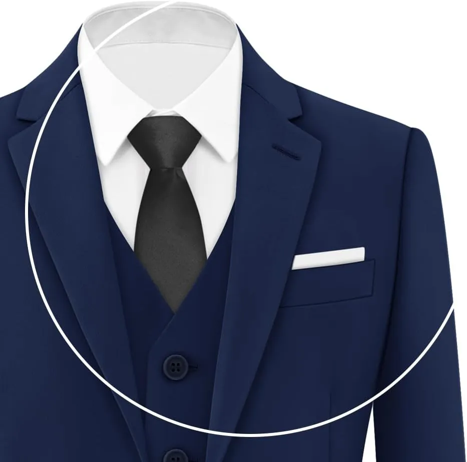 ELPA ELPA Boys Slim Fit Suit Kids Formal Suits Set for Boys Youth Suit Ring Bearer Outfit