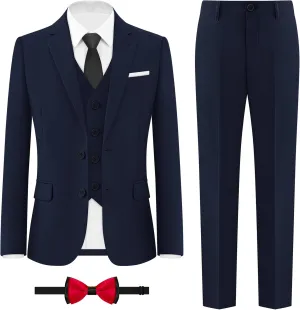 ELPA ELPA Boys Slim Fit Suit Kids Formal Suits Set for Boys Youth Suit Ring Bearer Outfit