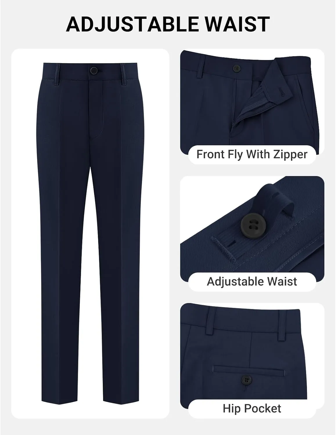 ELPA ELPA Boys Slim Fit Suit Kids Formal Suits Set for Boys Youth Suit Ring Bearer Outfit