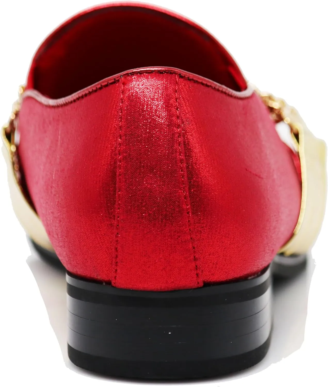 Enzo Romeo Crisino Men Rhinestone Chrome Toe Suede Pointy Buckle Dress Loafer Slip On Shoes