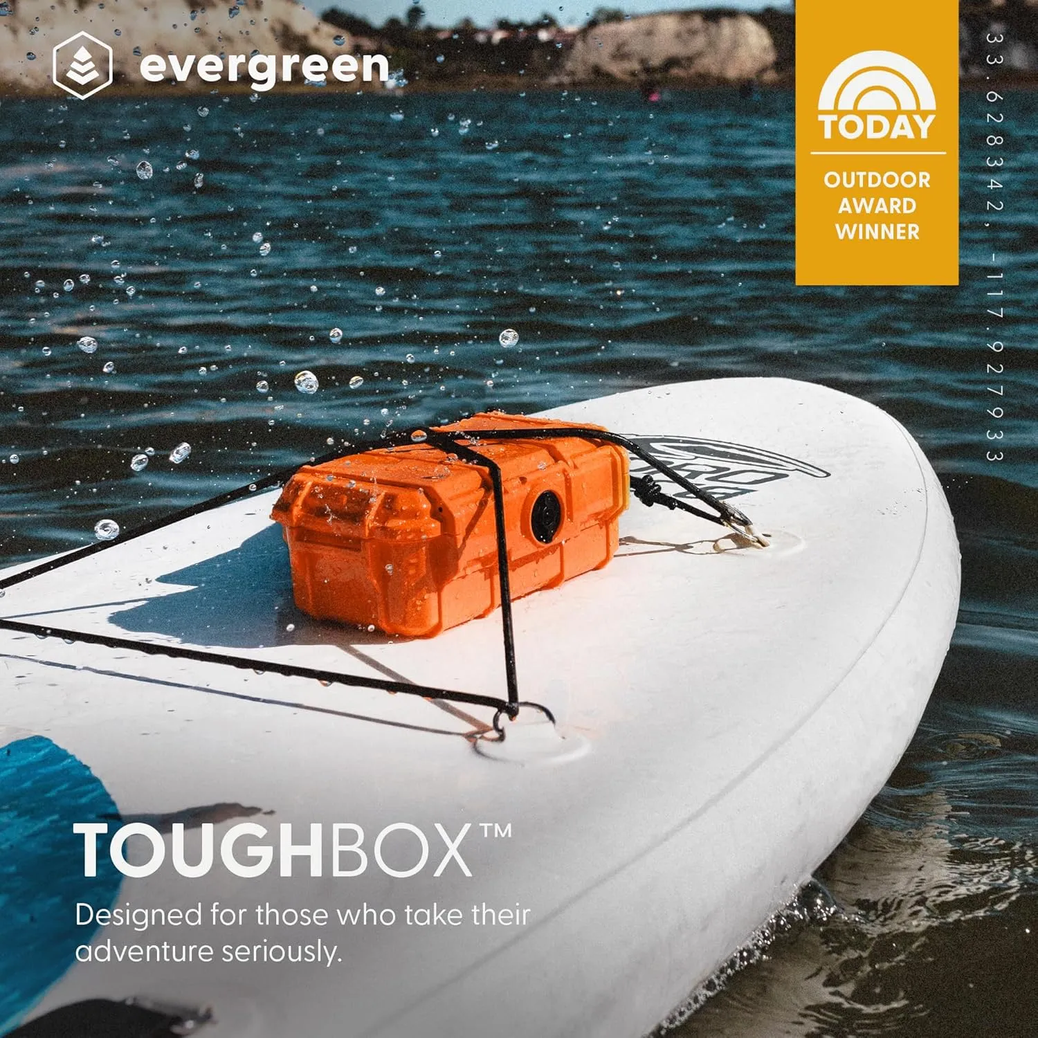 Evergreen 57 Waterproof Dry Box Protective Case - Travel Safe/Mil Spec/USA Made - for Cameras, Phones, Ammo Can, Camping, Hiking, Boating, Water Sports, Knives, & Survival (Orange)