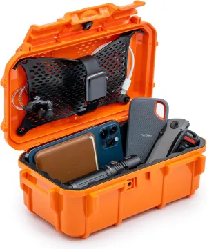 Evergreen 57 Waterproof Dry Box Protective Case - Travel Safe/Mil Spec/USA Made - for Cameras, Phones, Ammo Can, Camping, Hiking, Boating, Water Sports, Knives, & Survival (Orange)