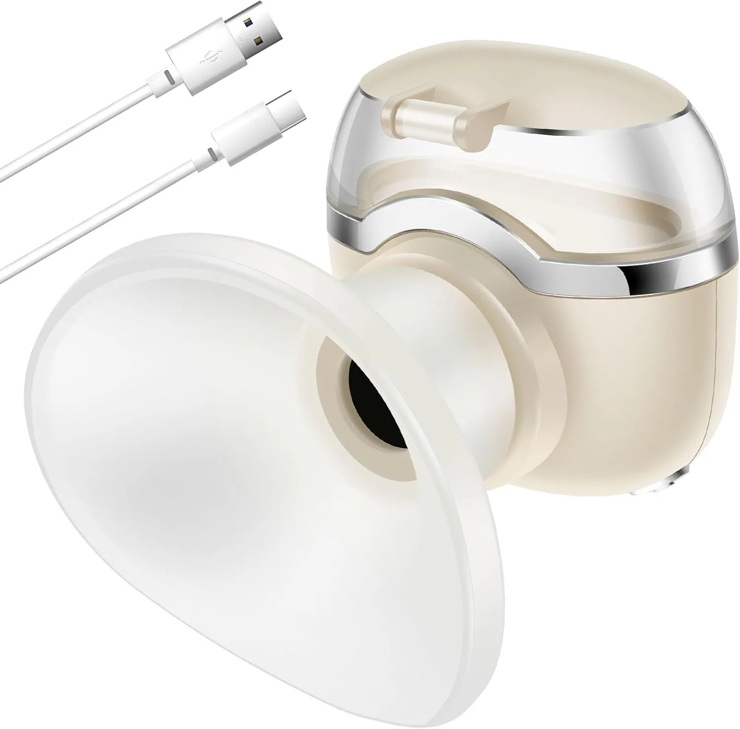 Eye Mist Steam Sprayer, Eye Treatment, Portable Steam Eye Masks for Relief Dry Eyes Eye Fatigue, Cold and Hot Double Mode, Rechargeable Mini Eye Moisturizing Cleaning Soothing Steamer for Eyelid White