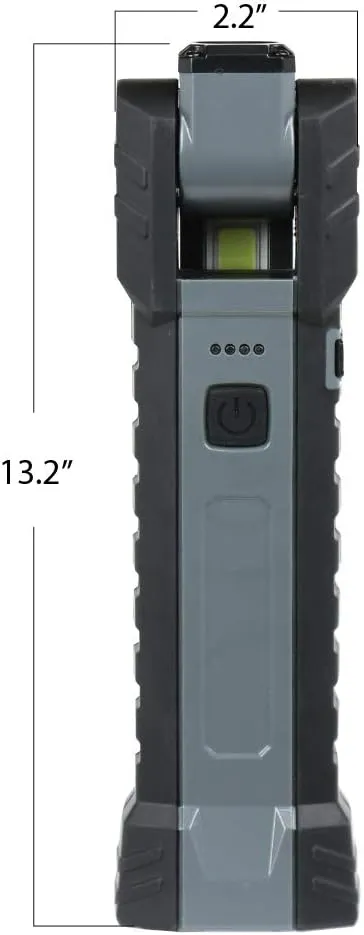 Feit Electric Compact Handheld LED Work Light Flashlight with 500 Lumens Ultra Bright, Magnetic Base, Foldable and Rechargeable - WORK500BAT