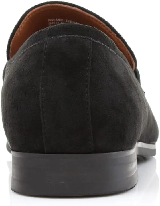 Ferro Aldo Demitri MFA19683 Classic Moc-Toe Penny Loafers with Decorative Buckle