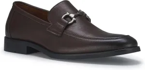 Ferro Aldo Demitri MFA19683 Classic Moc-Toe Penny Loafers with Decorative Buckle