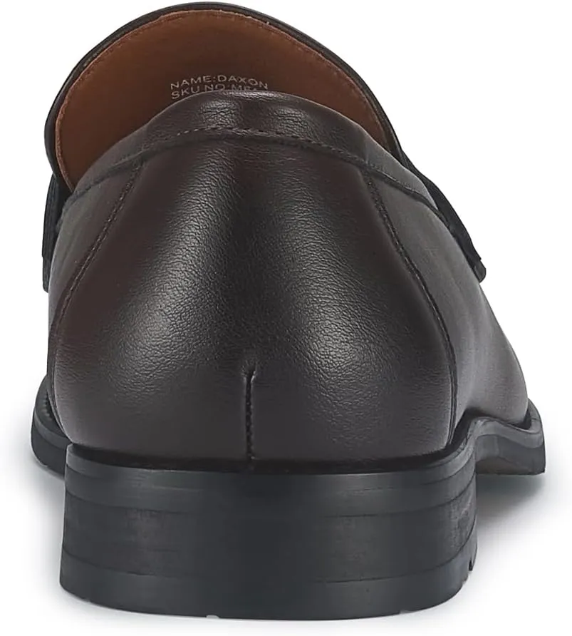 Ferro Aldo Demitri MFA19683 Classic Moc-Toe Penny Loafers with Decorative Buckle