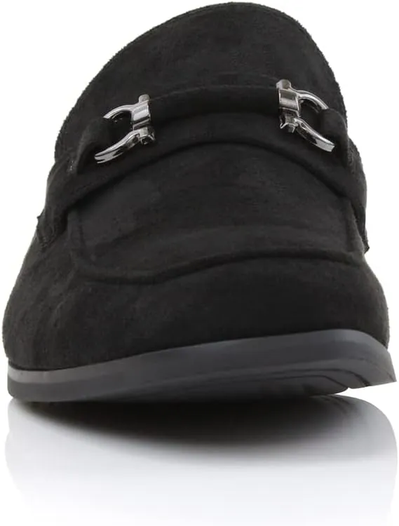 Ferro Aldo Demitri MFA19683 Classic Moc-Toe Penny Loafers with Decorative Buckle