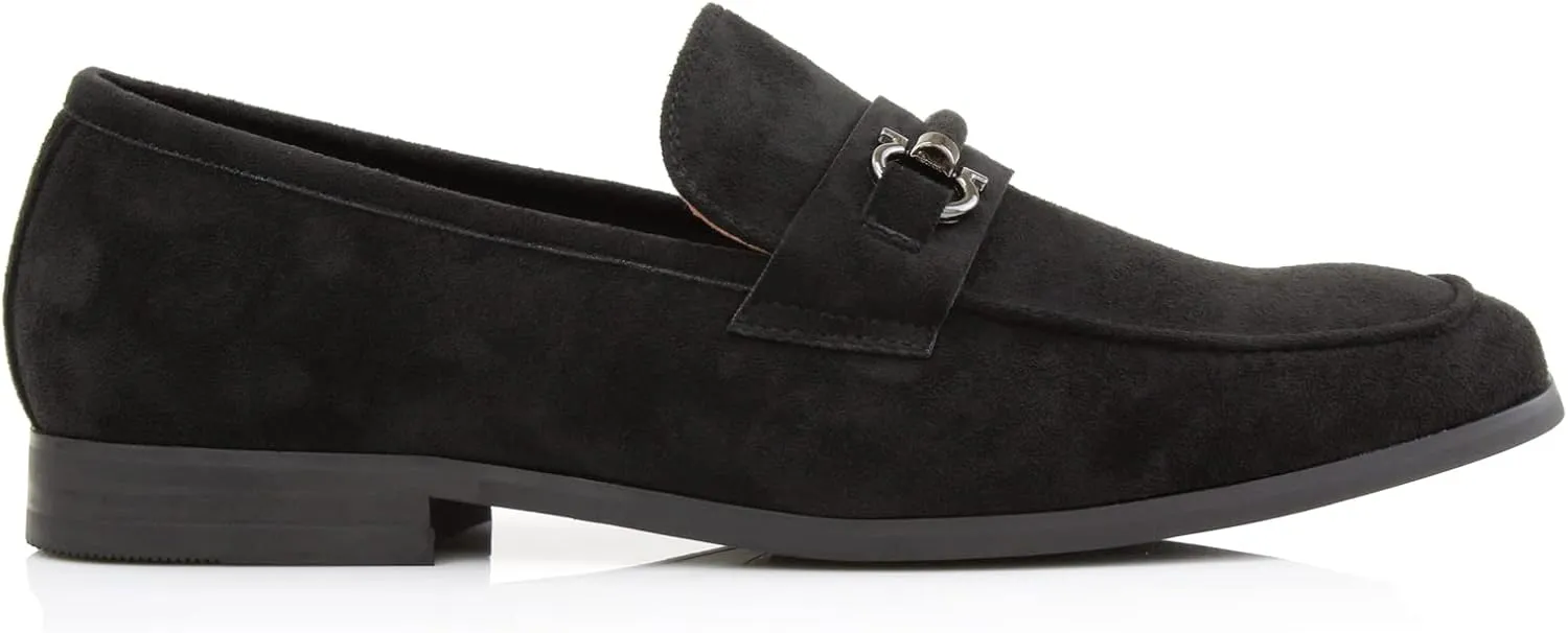 Ferro Aldo Demitri MFA19683 Classic Moc-Toe Penny Loafers with Decorative Buckle
