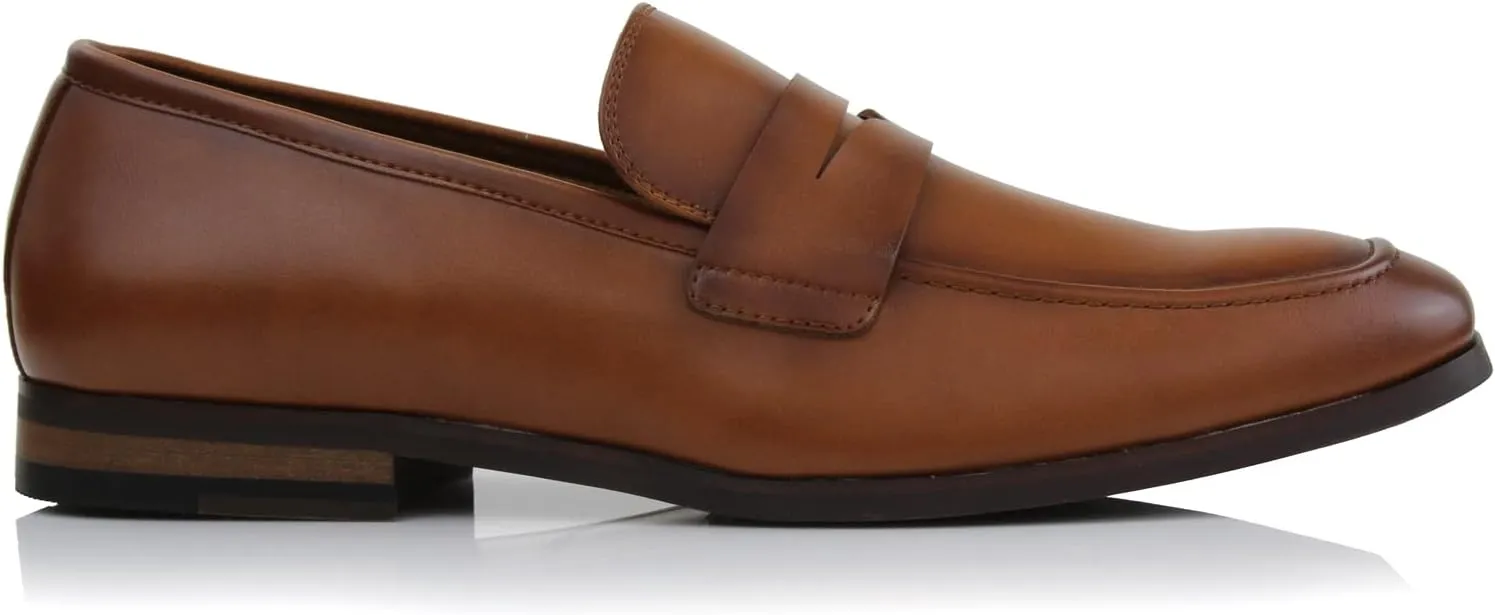 Ferro Aldo Dylan MFA19671 Classic Moc-Toe Penny Loafers for Men
