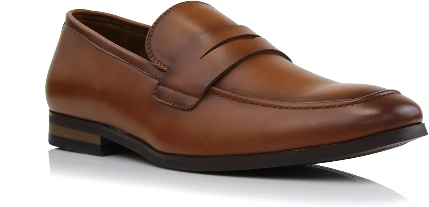 Ferro Aldo Dylan MFA19671 Classic Moc-Toe Penny Loafers for Men