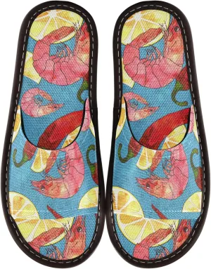 Fisyme Slippers for Women Men Slip-On Open Toe Indoor Outdoor House Shoes Home Slipper