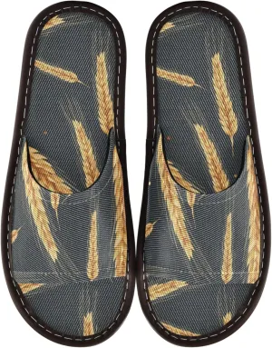Fisyme Slippers for Women Men Slip-On Open Toe Indoor Outdoor House Shoes Home Slipper