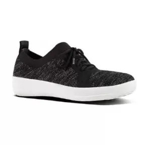 Fit Flop Black and White F-Sporty Womens Sneakers 096-001