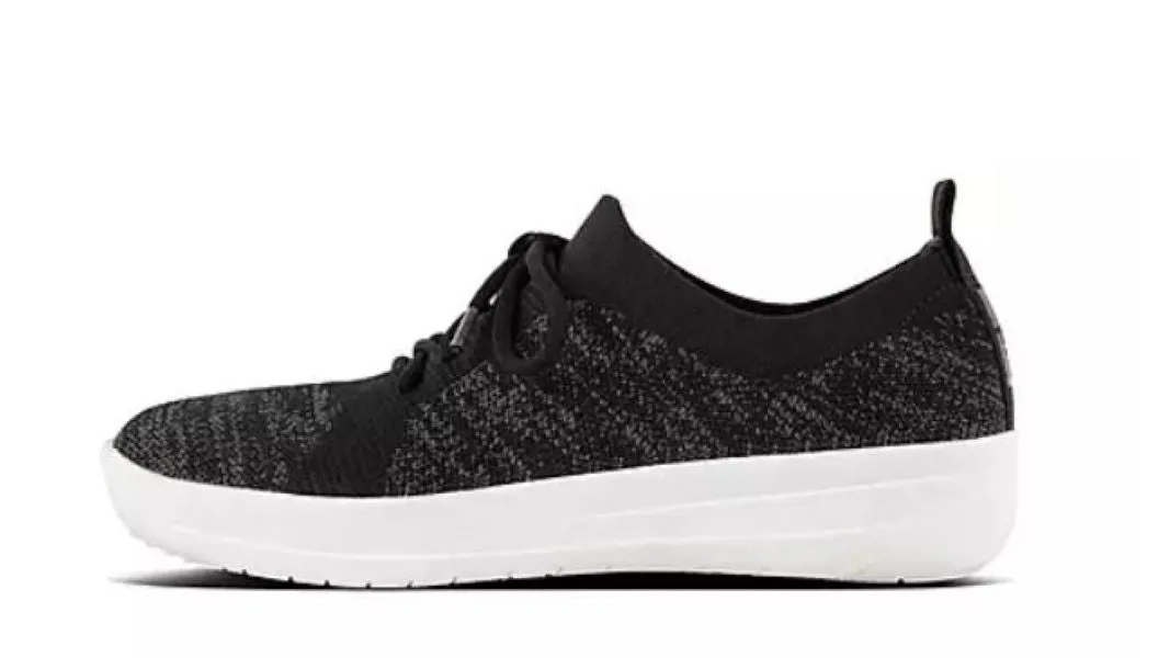 Fit Flop Black and White F-Sporty Womens Sneakers 096-001