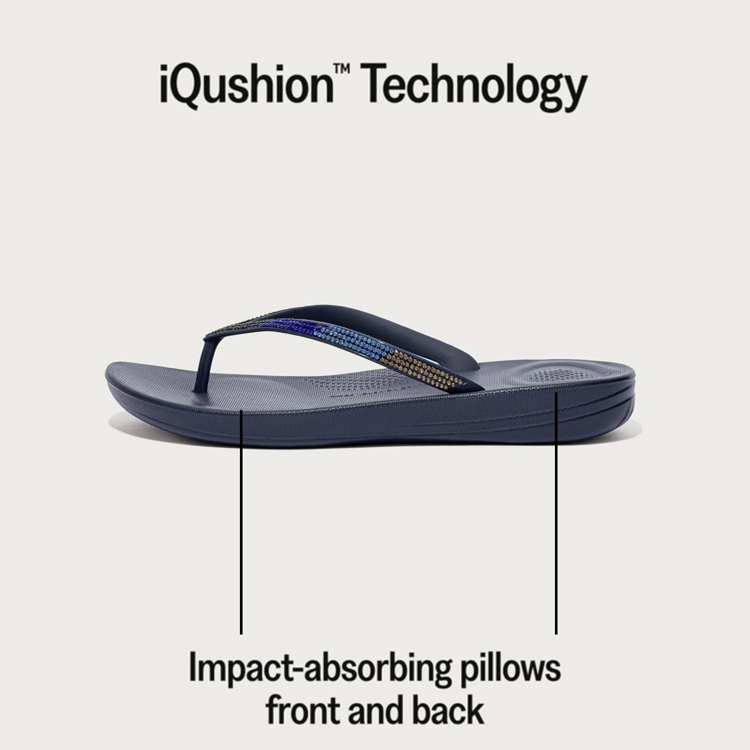 FitFlop Women's Iqushion Sparkle Flip-Flops