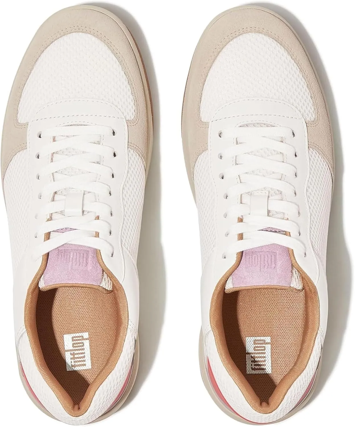 FitFlop Women's Rally Evo Leather/Mesh/Suede Sneakers