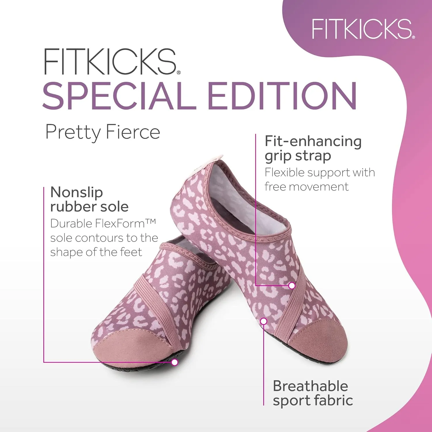 FITKICKS Original Women's Foldable Active Lifestyle Minimalist Footwear Barefoot Yoga Sporty Water Shoes