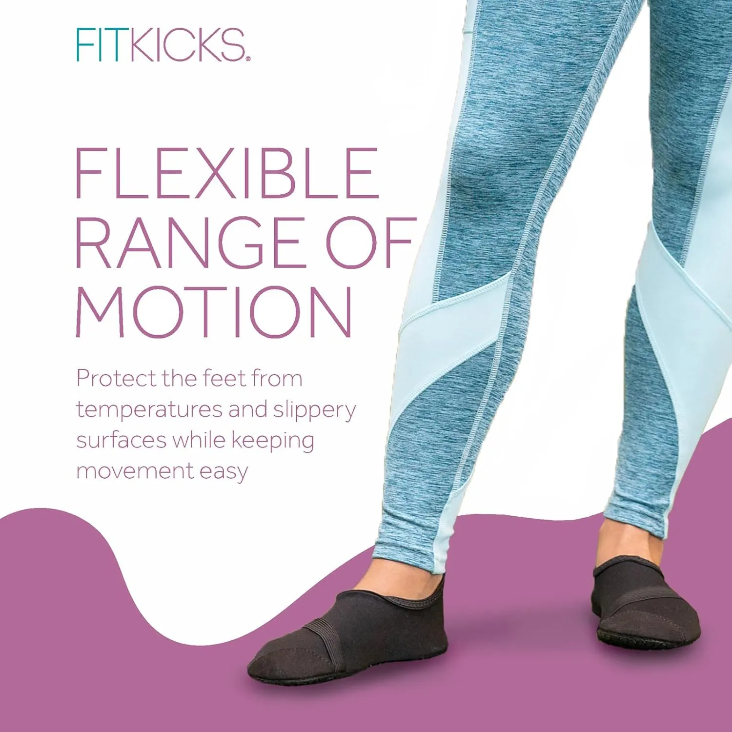 FITKICKS Original Women's Foldable Active Lifestyle Minimalist Footwear Barefoot Yoga Sporty Water Shoes