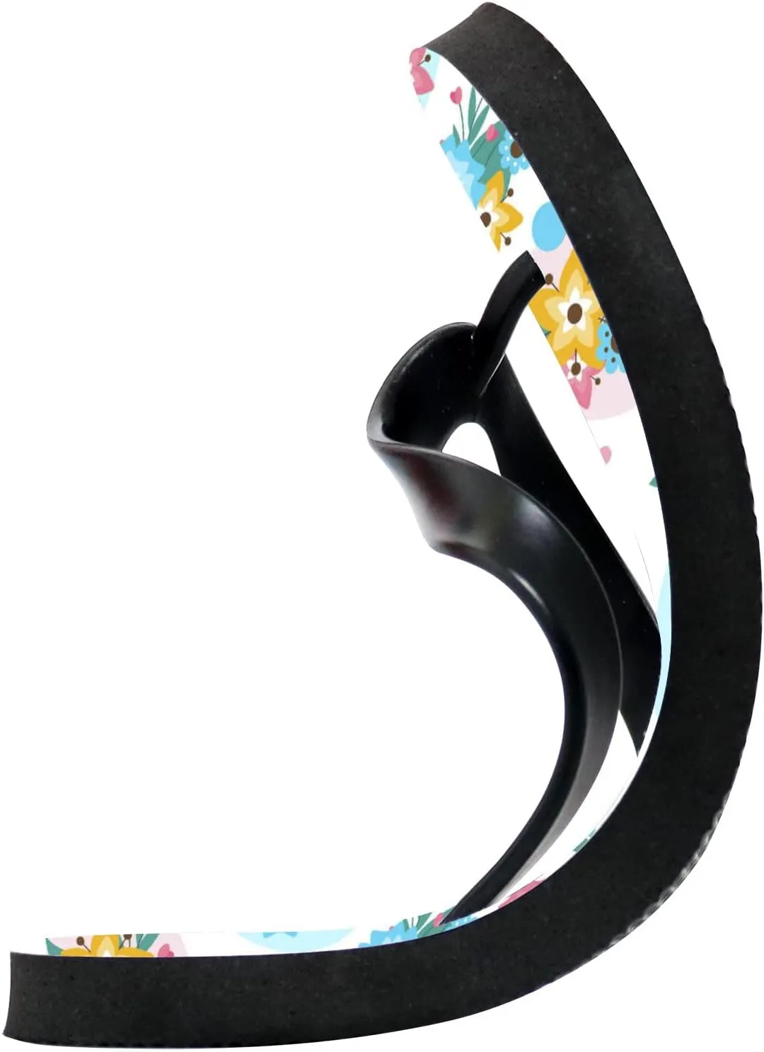 Flip Flops Floral Flowers Leaves Blue Pink Yellow Slide Sandals Summer Beach Slippers Thong Sandal Casual Yoga Mat Flat Slides for Women Men