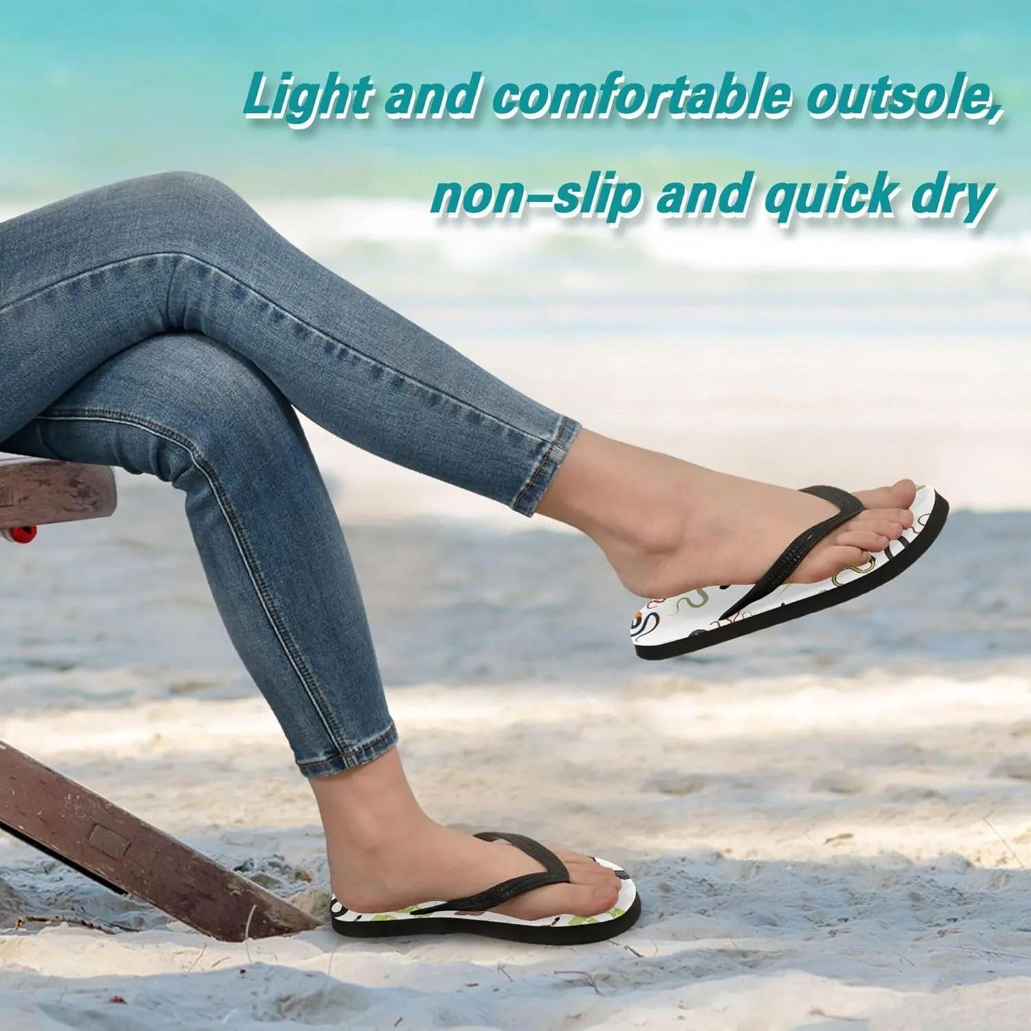 Flip Flops for Men Women Summer Sandals Bathroom Shower Shoes