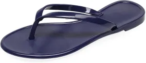Flip Flops for Women Jelly Shoes Thong Sandals Jellies Flats Clear Slipper Summer Beach Pool Slides Size 10 Slip On Quick Drying Soft