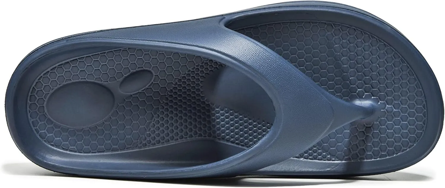 Flip Flops for Women, Orthotic Lightweight Beach Slides Sandals Anti Slip Shower Slippers with Ultra Soft Arch Support Non-Slip