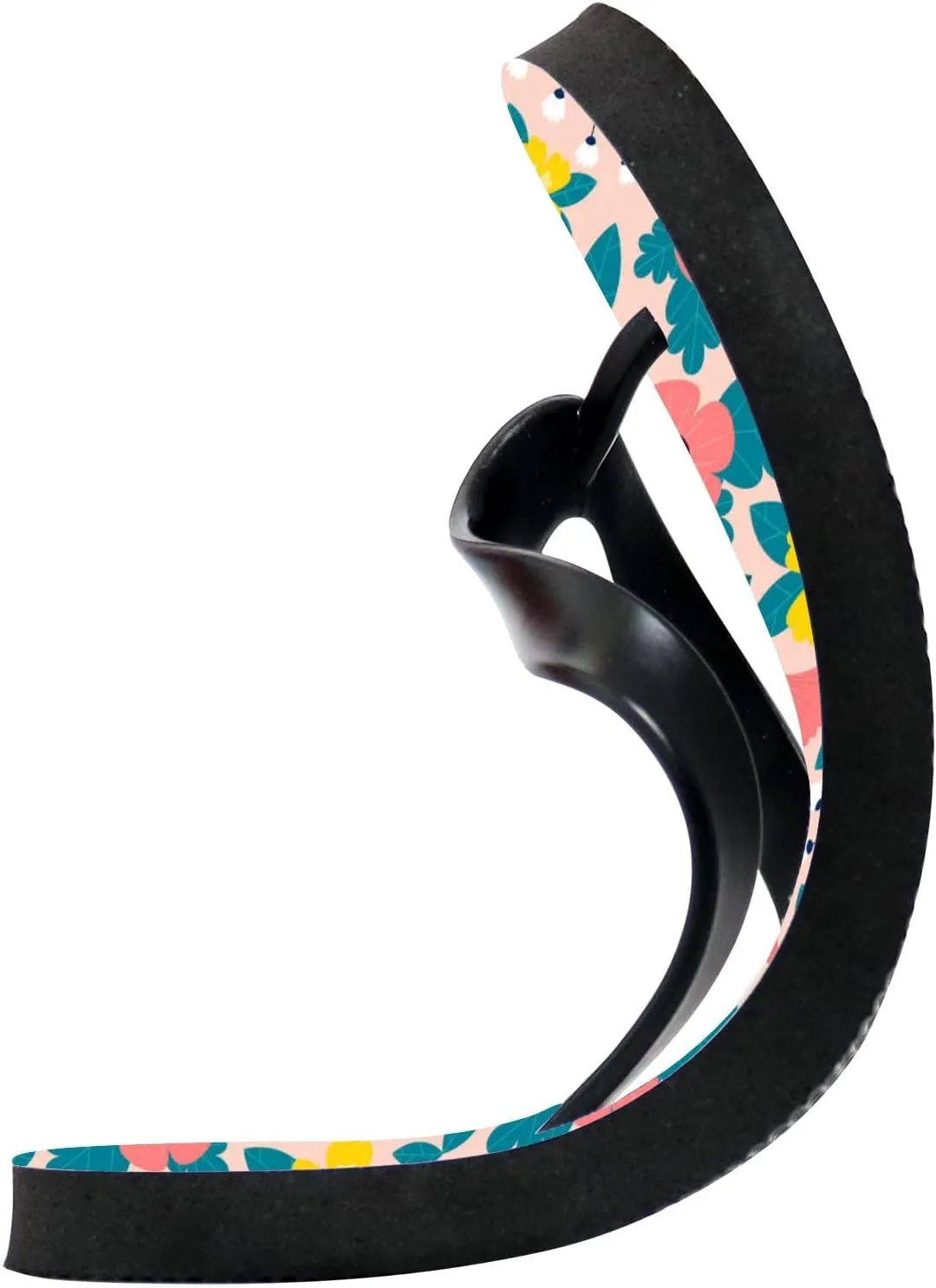 Flip Flops Pink Green Floral Flowers Leaves Slide Sandals Summer Beach Slippers Thong Sandal Casual Yoga Mat Flat Slides for Women Men