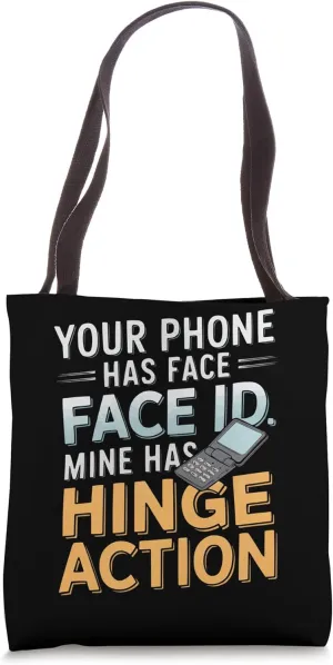 Flip Phone 2000s Cell Phone Vintage Mobile Phone Tote Bag