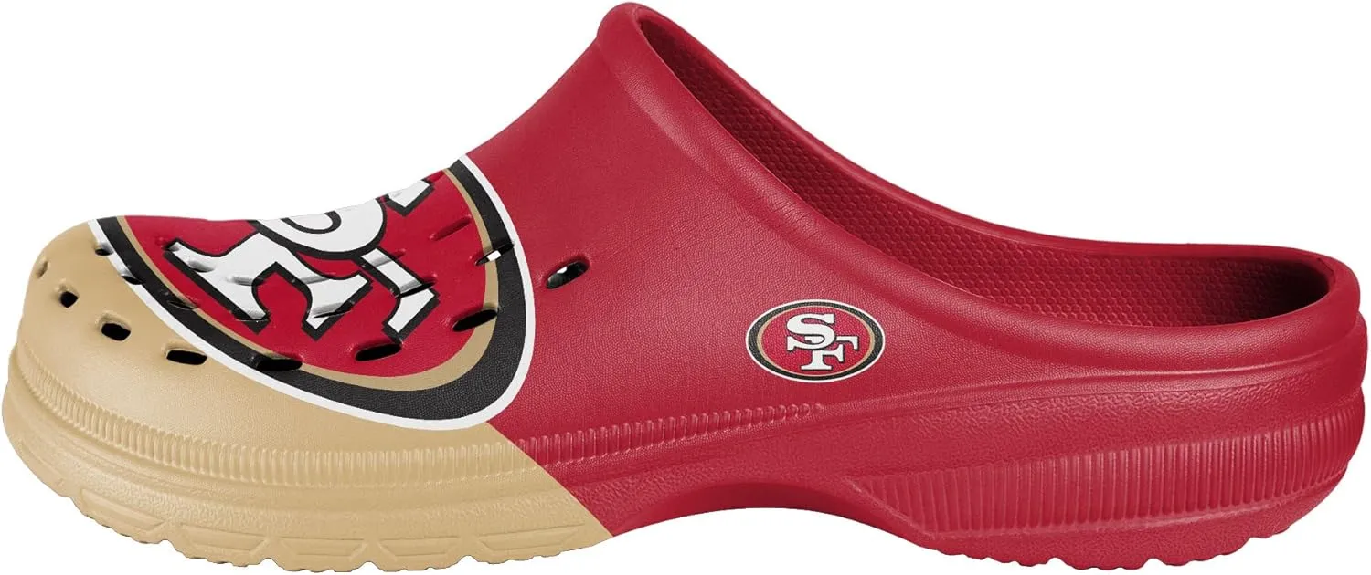 FOCO Men's NFL Team Logo Garden Water Sandals Shoes Slipper Clogs