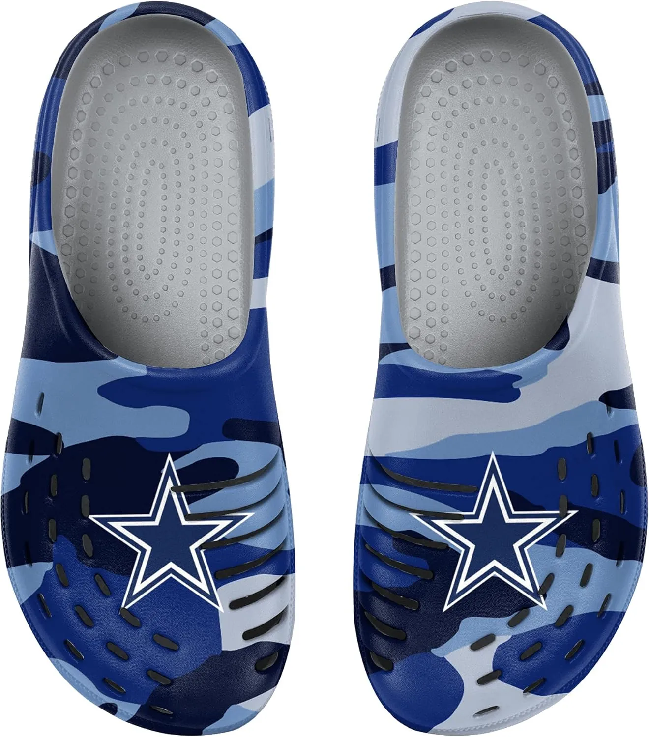 FOCO Men's NFL Team Logo Garden Water Sandals Shoes Slipper Clogs