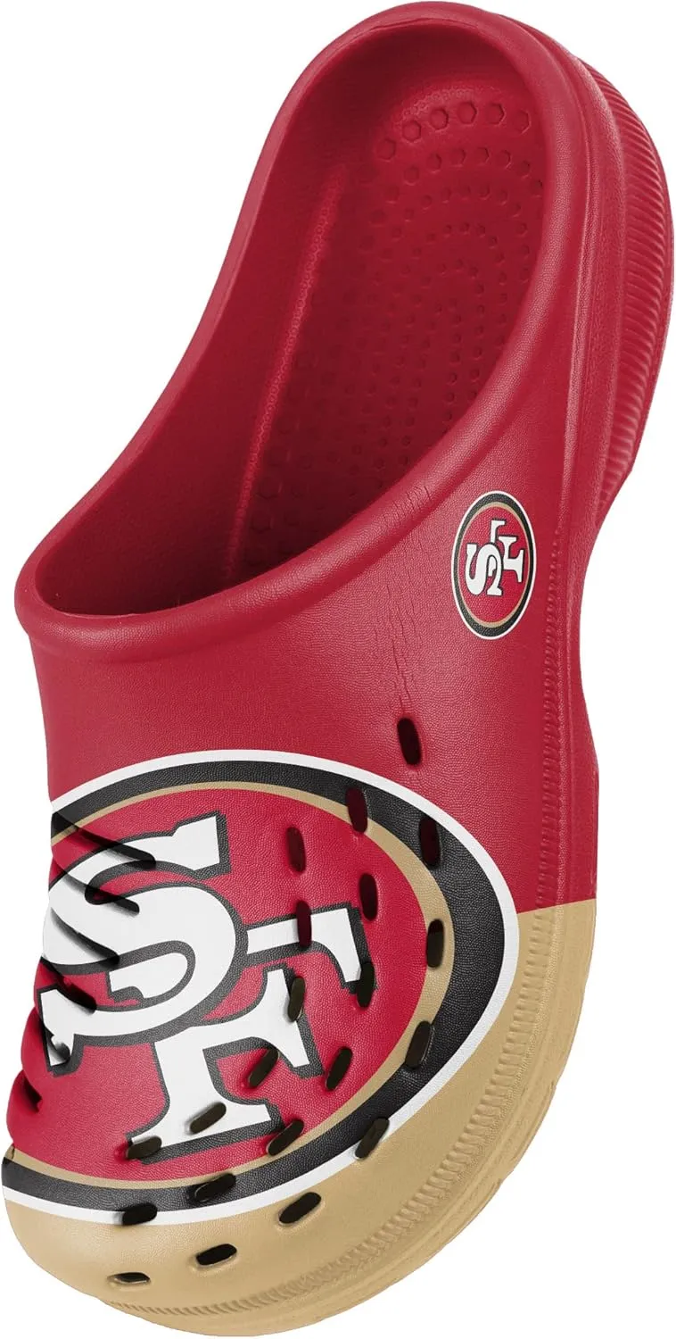FOCO Men's NFL Team Logo Garden Water Sandals Shoes Slipper Clogs