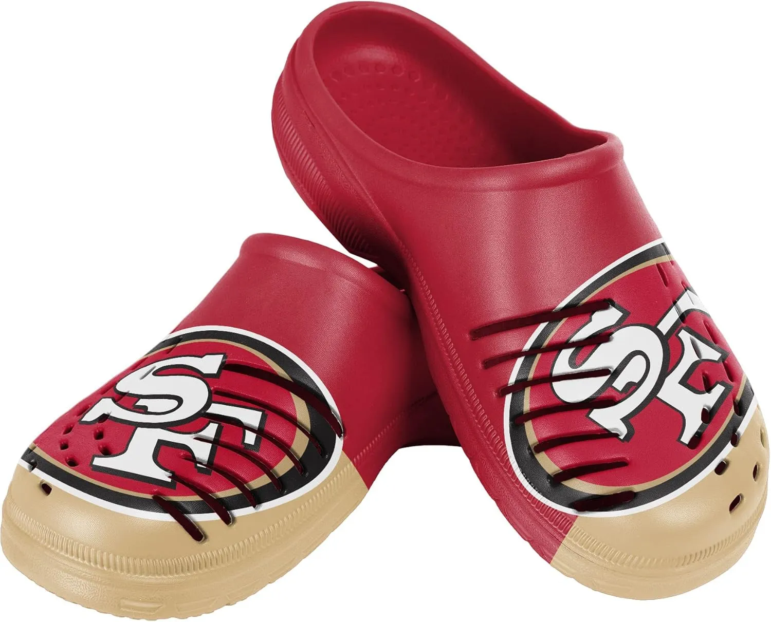 FOCO Men's NFL Team Logo Garden Water Sandals Shoes Slipper Clogs