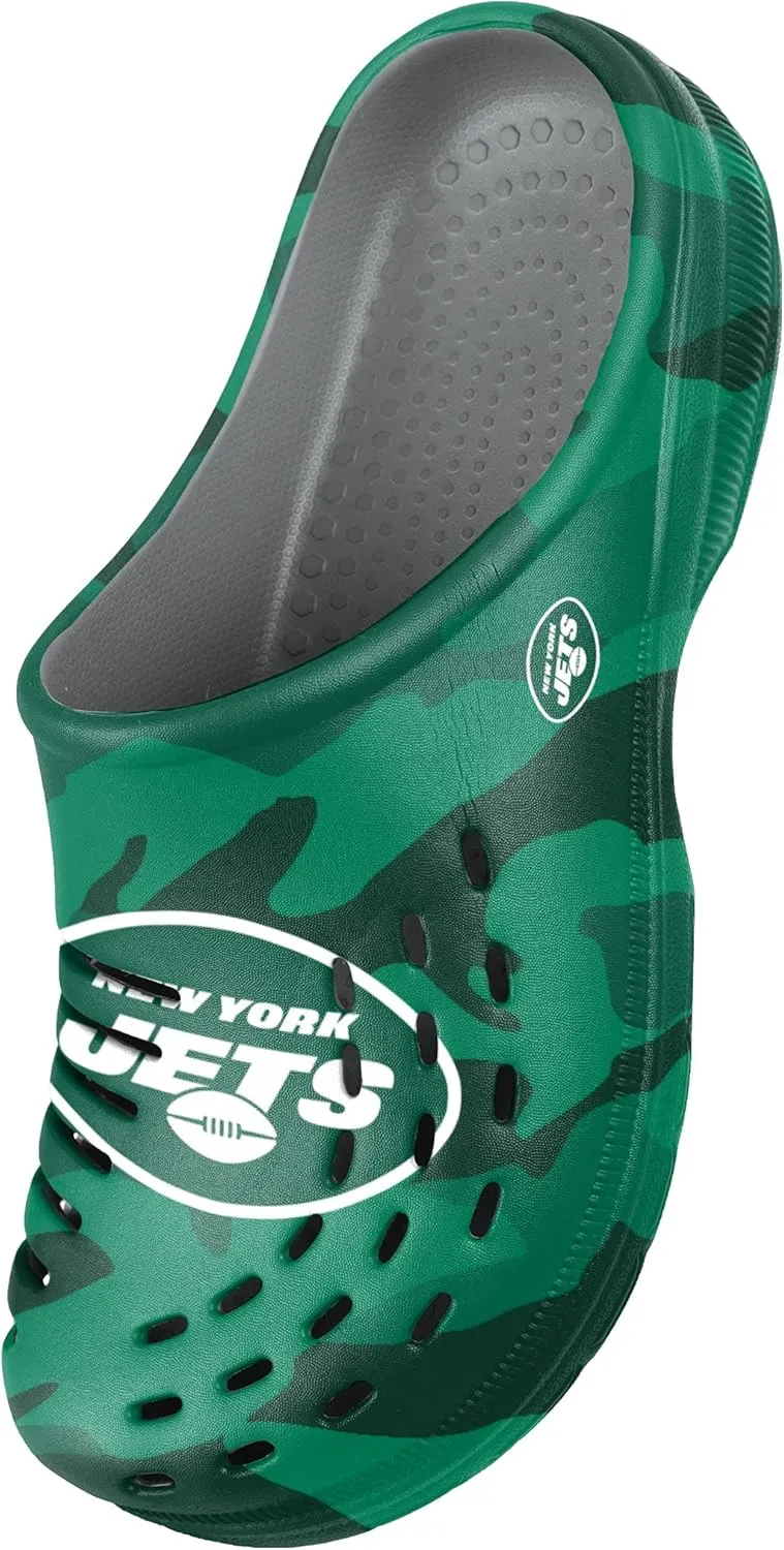 FOCO Men's NFL Team Logo Garden Water Sandals Shoes Slipper Clogs