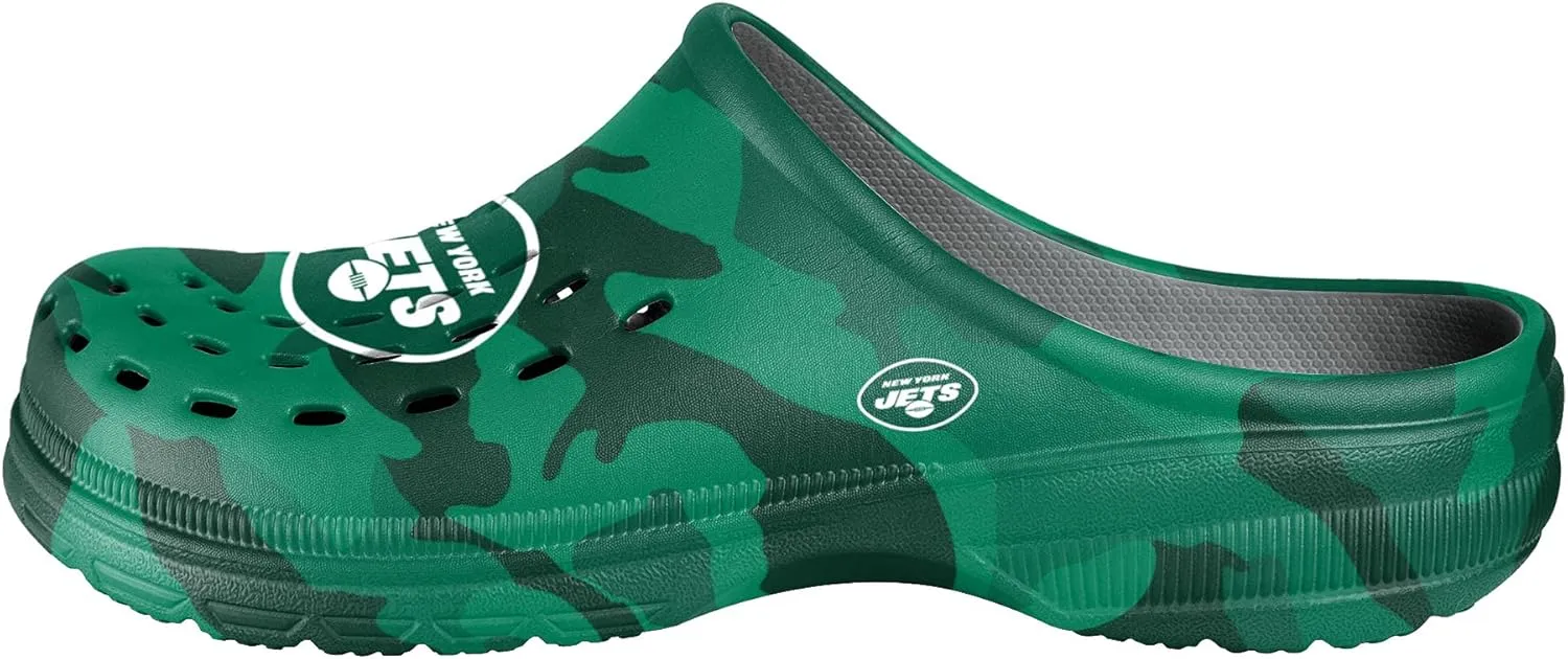 FOCO Men's NFL Team Logo Garden Water Sandals Shoes Slipper Clogs