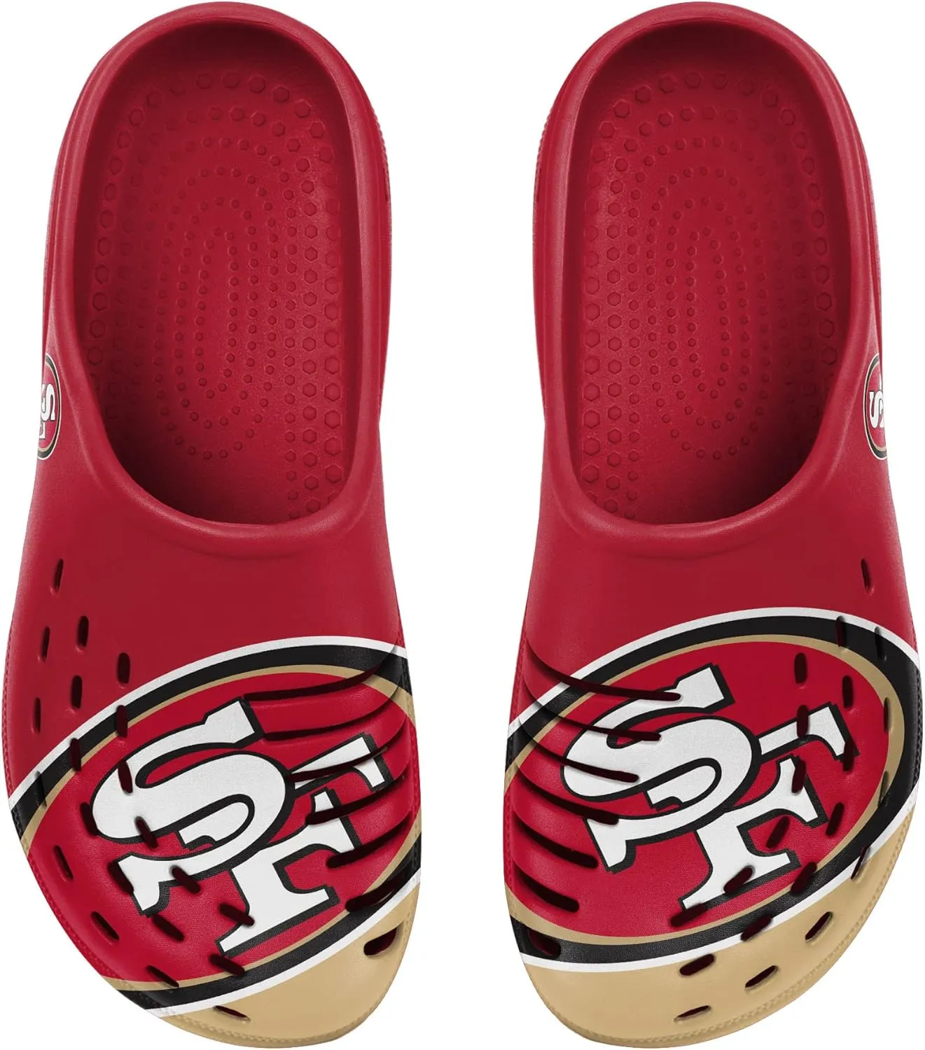 FOCO Men's NFL Team Logo Garden Water Sandals Shoes Slipper Clogs